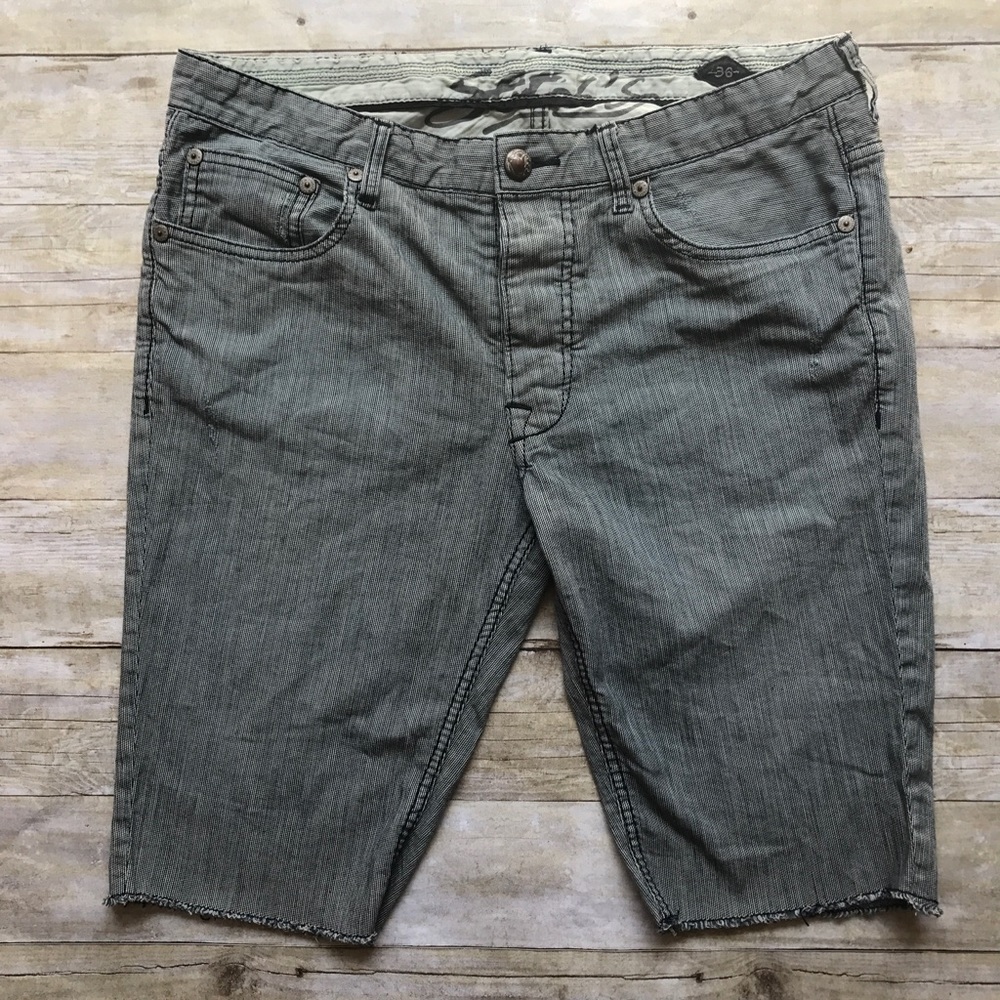 Stitch's Men's Denim Shorts Authentic Black Label